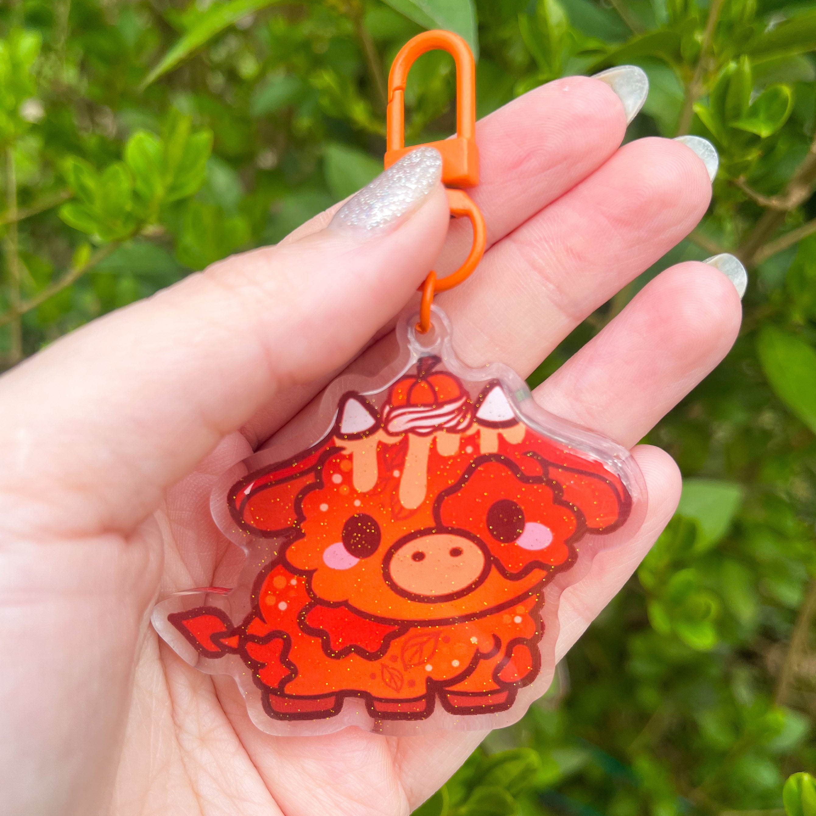 Pumpkin Spice Cow Mini Moo keychain – Bluubsies