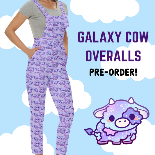 Galaxy Cow Pinafore Overalls Pre-Order