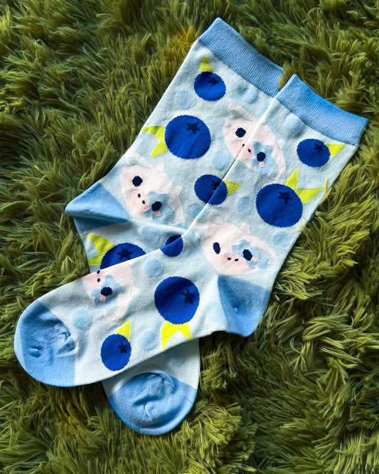 Blueberry Cow 🫐 Soft Socks