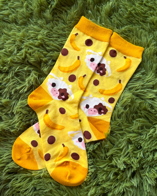 Banana Cow 🍌 Soft Socks