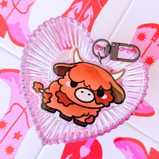 Highland Cow ✨ Mini Moo keychain