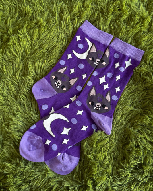Purple bat 🦇 Soft Socks