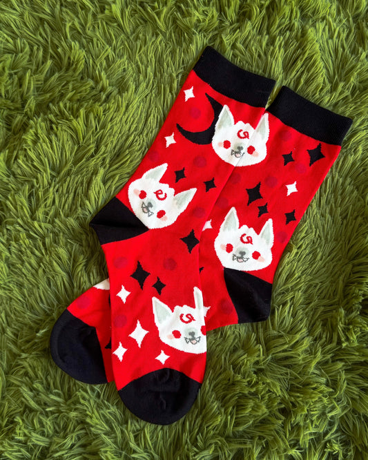 Albino bat 🩸 Soft Socks
