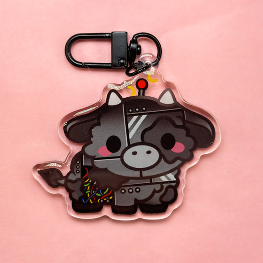 Robot Cow ✨ Mini Moo keychain