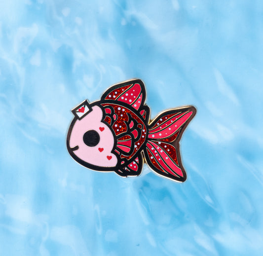 Valentine Fish 💌 Enamel Pin