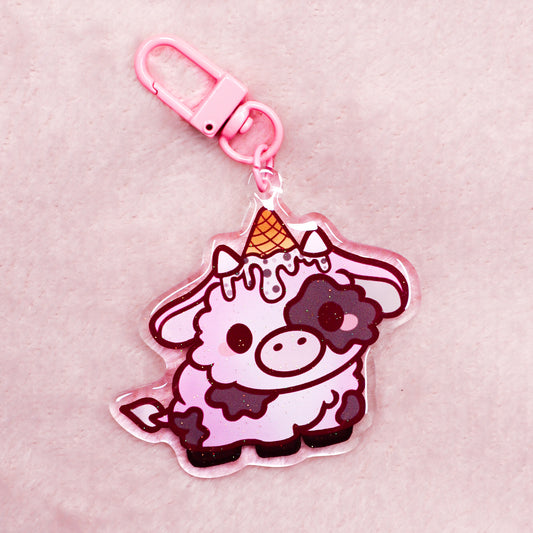 Ice Cream Cow 🍦 Mini Moo keychain
